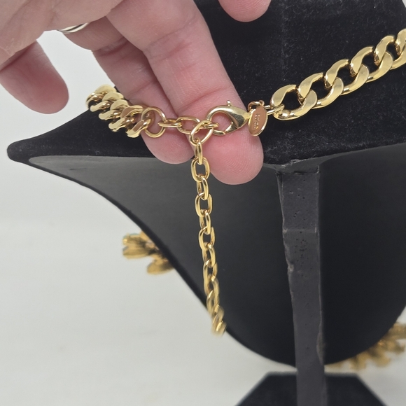 JOAN RIVERS Collection Statement Necklace With Multi Colored Rhinestones Y2K - Picture 8 of 10